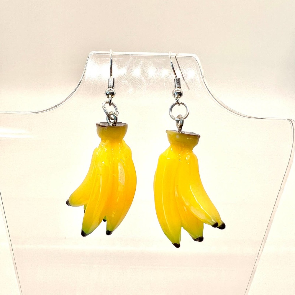 Bunch O’ Bananas Earrings - Fruit Earrings - Teacher Earrings - Food Earrings